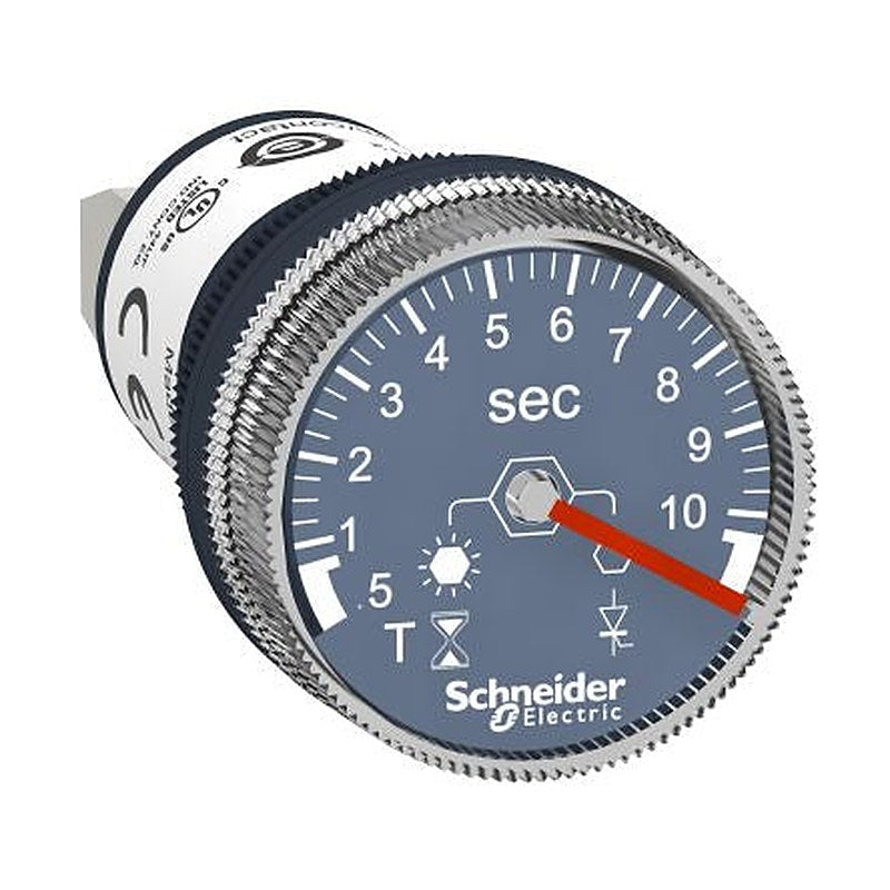 Schneider Electric Harmony XB5 Series Panel Timer Relay, 100 to 240 V dc 110V ac, 230 V ac, 0.5 to 10 s, 1-Function
