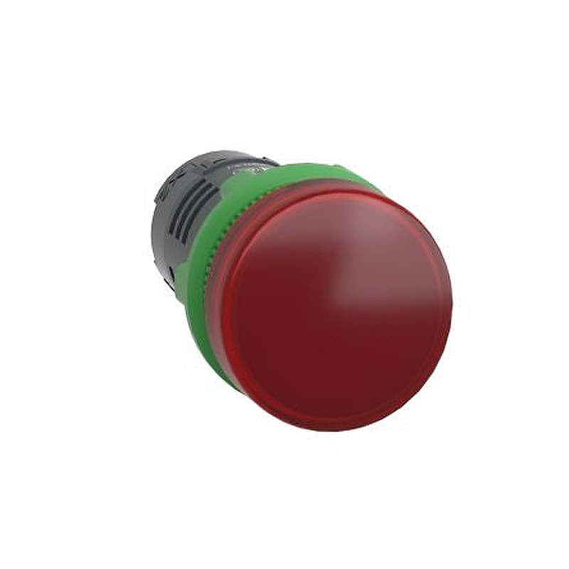 Schneider Electric, Harmony XB5, Panel Mount Red LED Pilot Light, 22 mm Cutout, IP66, Round, 120V ac