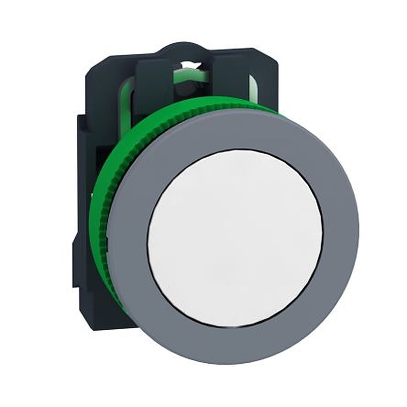 Schneider Electric Harmony Series Push Button Switch, Spring Return, Panel, 30.5 mm Cutout, 1 NO, IP66, IP67, 600 V dc