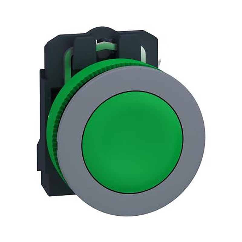 Schneider Electric Harmony Series Push Button Switch, Spring Return, Panel, 30.5 mm Cutout, 1 NO, IP66, IP67, 600 V dc