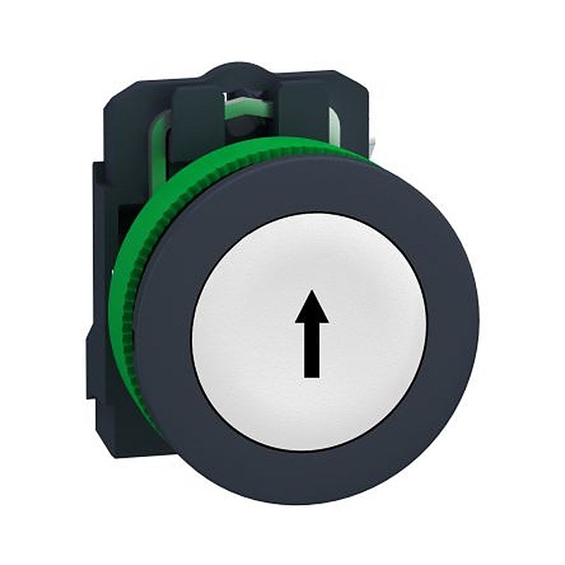 Schneider Electric XB5 Series Push Button Switch, Spring Return, Panel, 30 mm Cutout, SPST, White LED, IP69