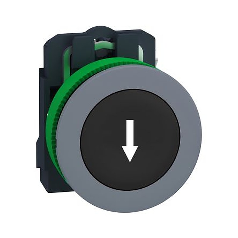 Schneider Electric Harmony Series Push Button Switch, Spring Return, Panel, 30 mm Cutout, 1 NO, IP66, IP67, 600 V dc 240