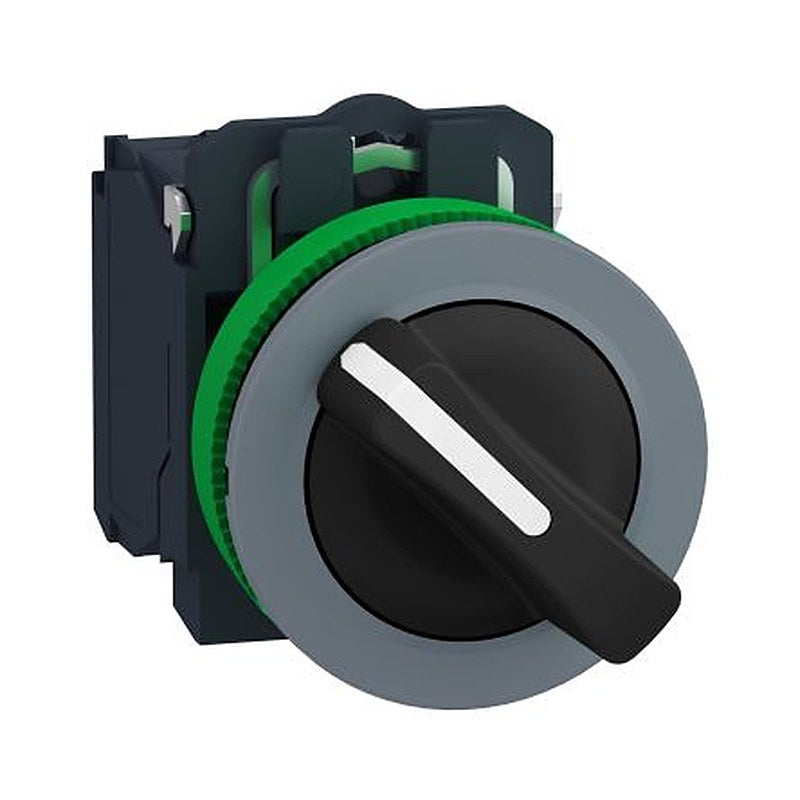 Schneider Electric Handle Selector Switch - (1 NO) 30.5 mm Cutout Diameter 3 Positions
