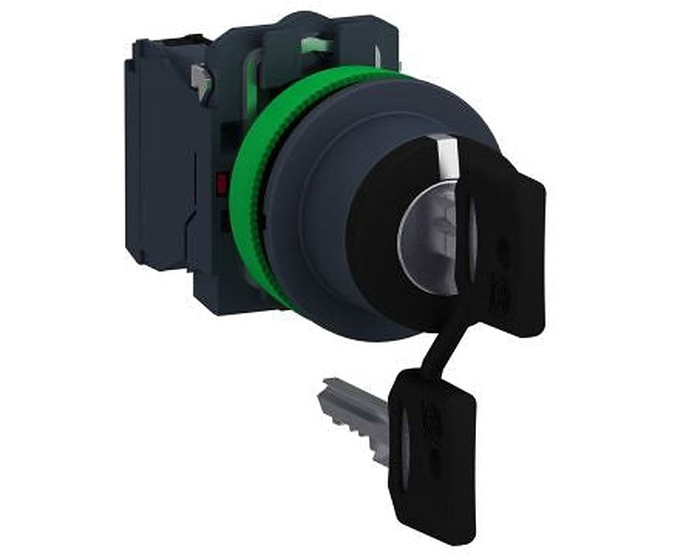 Schneider Electric IP67, IP69, IP69K, IP66 Key Switch, DPST, 3A 3-Way