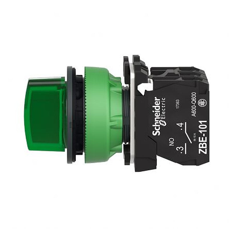 Schneider Electric Selector Switch - (SPDT) 30 mm Cutout Diameter Illuminated 3 Positions