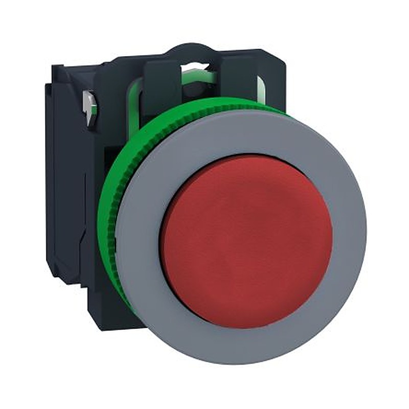 Schneider Electric Harmony Series Push Button Switch, Spring Return, Panel, 30 mm Cutout, 1 NO, IP66, IP67, 600 V dc 240