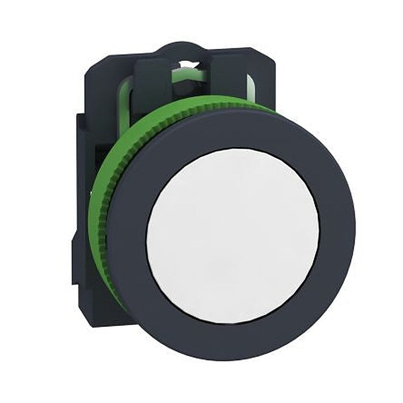 Schneider Electric, XB5, Flush White LED Pilot Light, 30 mm Cutout, IP67, IP66, IP69, Round, 264V ac