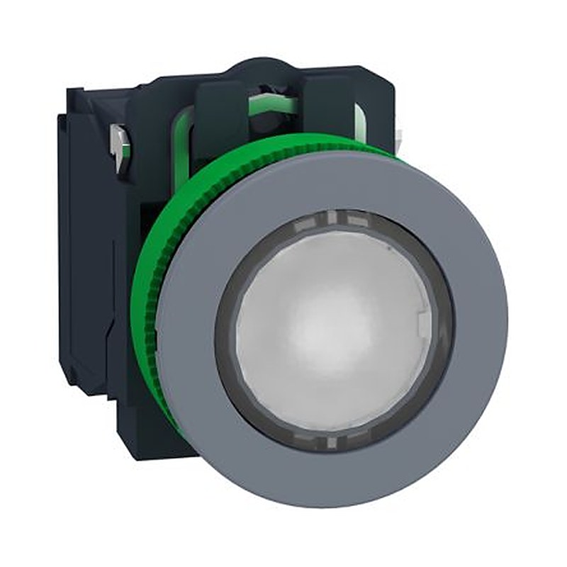 Schneider Electric Harmony XB5 Series Illuminated Illuminated Push Button, Spring Return, 30.5 mm Cutout, SPDT, IP66,