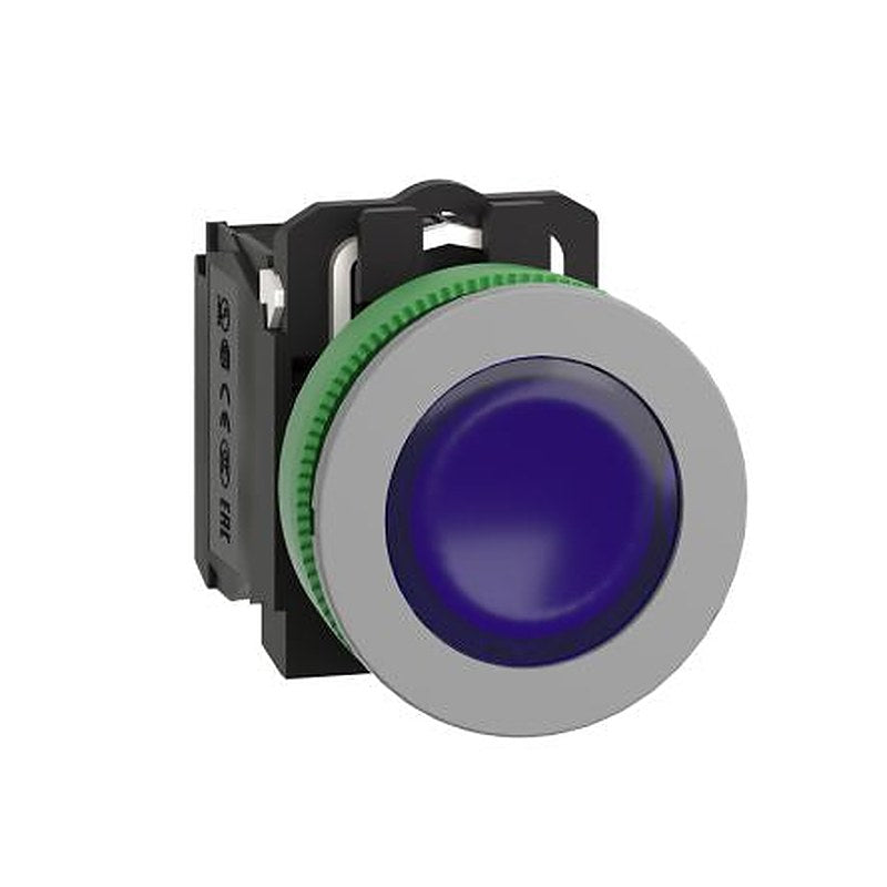 Schneider Electric Harmony Series Illuminated Push Button Switch, Spring Return, Panel, 30 mm Cutout, SPDT, IP66, IP67,