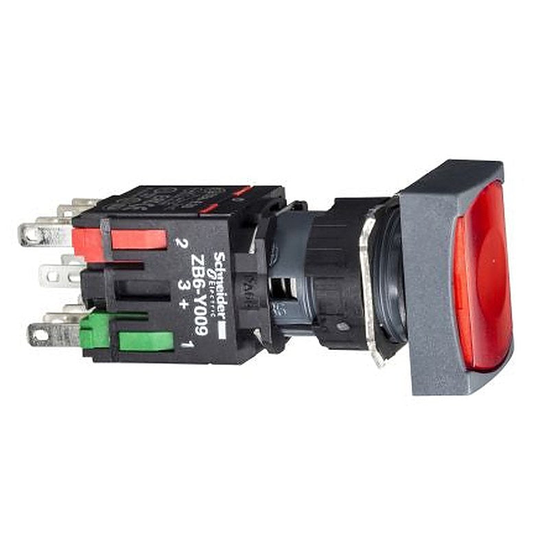 Schneider Electric Harmony Series Push Button Switch, Spring Return, Panel, 16 mm Cutout, 1 NC, IP65, 600 V dc 240 V ac