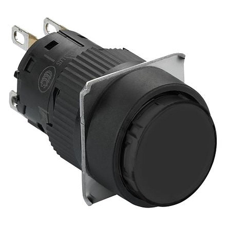 Schneider Electric Harmony Series Push Button Switch, Momentary, Panel, 16 mm Cutout, SPDT, Black LED, IP65