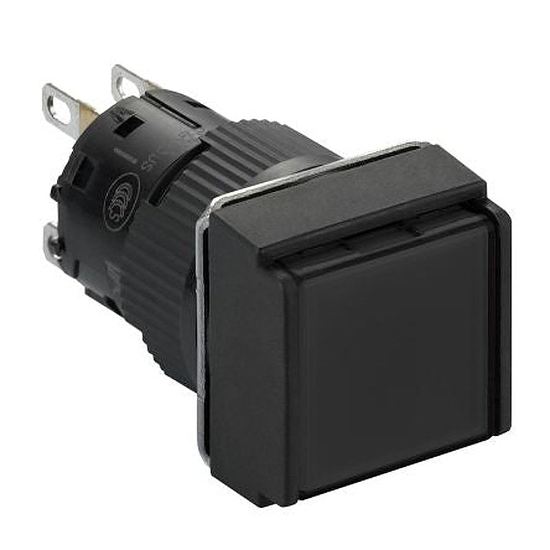 Schneider Electric Harmony Series Push Button Switch, Spring Return, Panel, 16 mm Cutout, SPDT, Black LED, IP65
