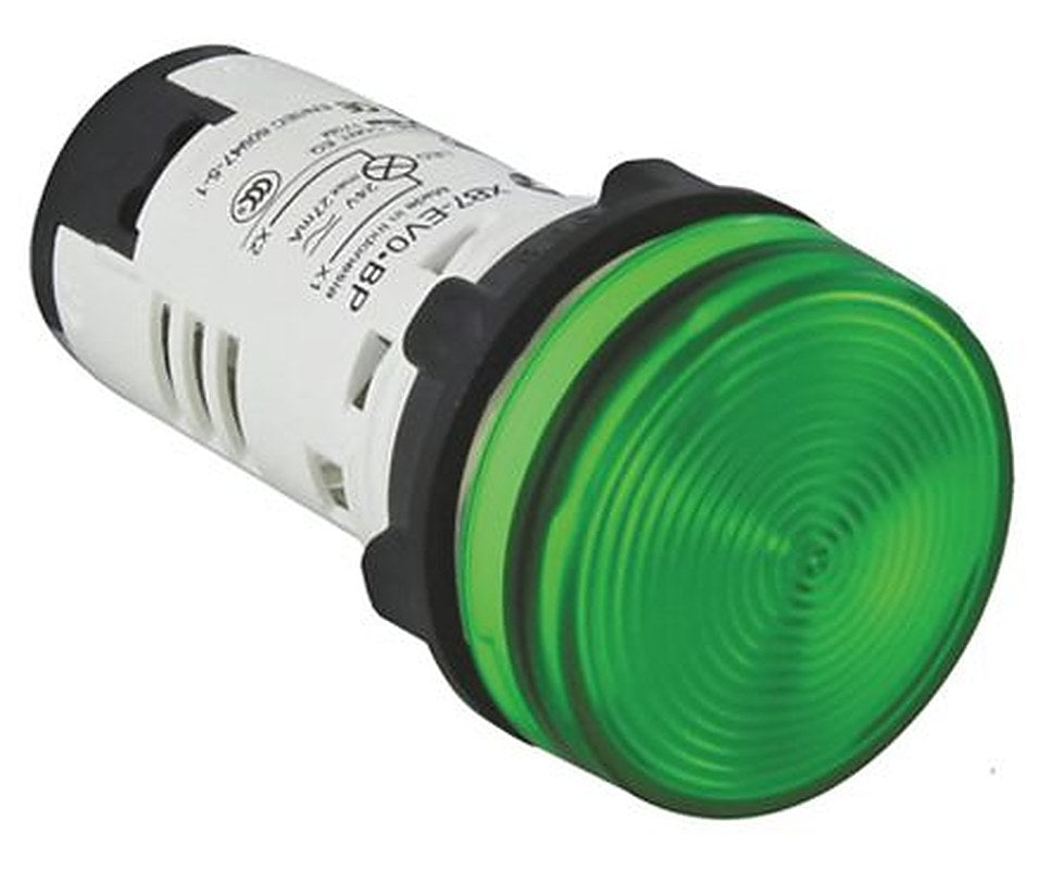 Schneider Electric, Harmony, Panel Mount Green LED Pilot Light, 22 mm Cutout, IP20, IP65, Round