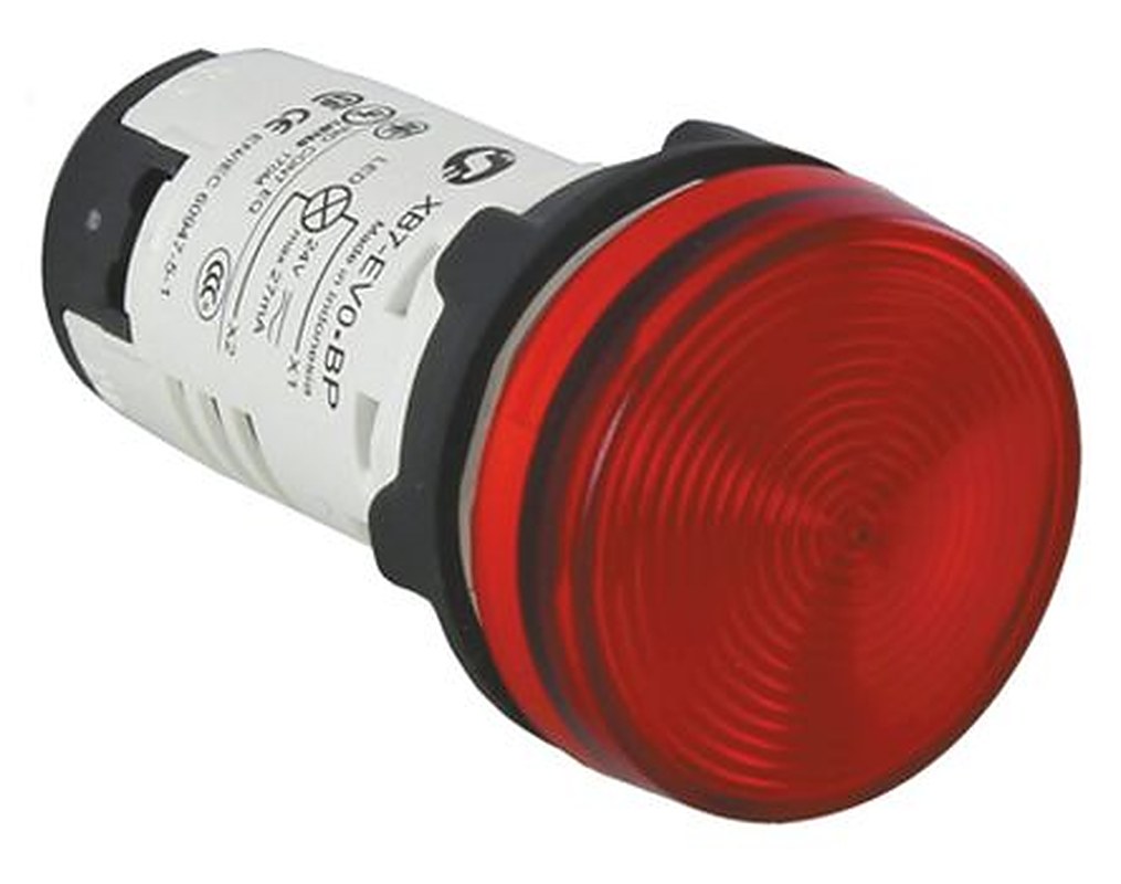 Schneider Electric, Harmony, Panel Mount Red LED Pilot Light, 22 mm Cutout, IP20, IP65, Round