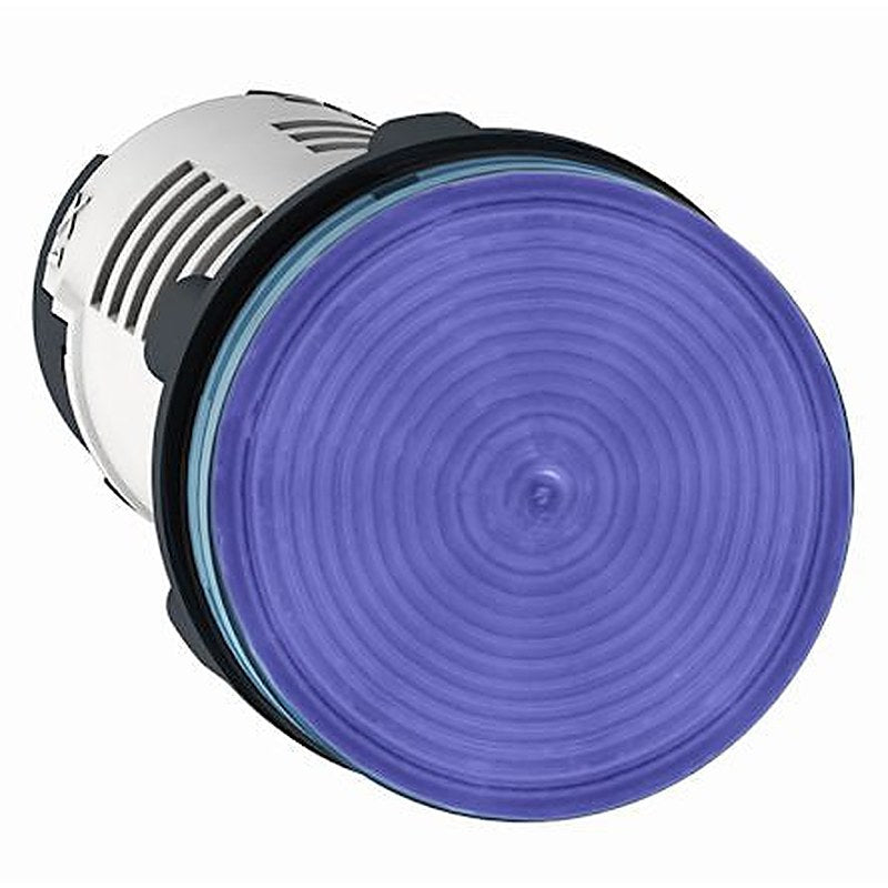 Schneider Electric, XB7, Panel Mount Blue LED Pilot Light, 22 mm Cutout, IP65, IP20, Round, 24V ac/dc