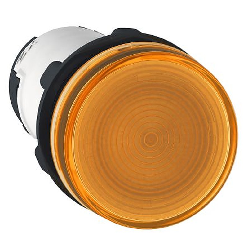 Schneider Electric, Harmony XB7, Panel Mount Orange Incandescent Lamp Pilot Light, 22 mm Cutout, IP54, Round, 230V ac