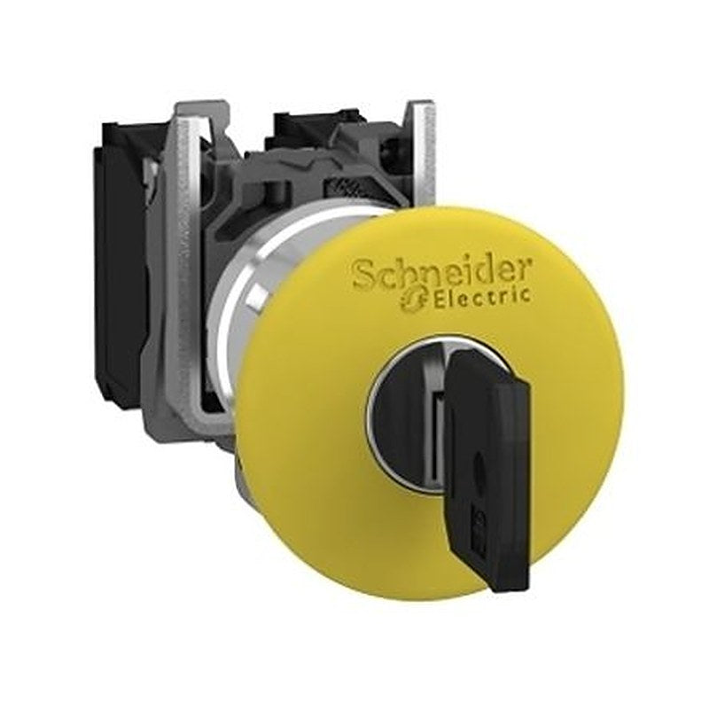 Schneider Electric Harmony XB4 Series Trigger Action Emergency Stop Push Button, Panel Mount, 22 mm Cutout