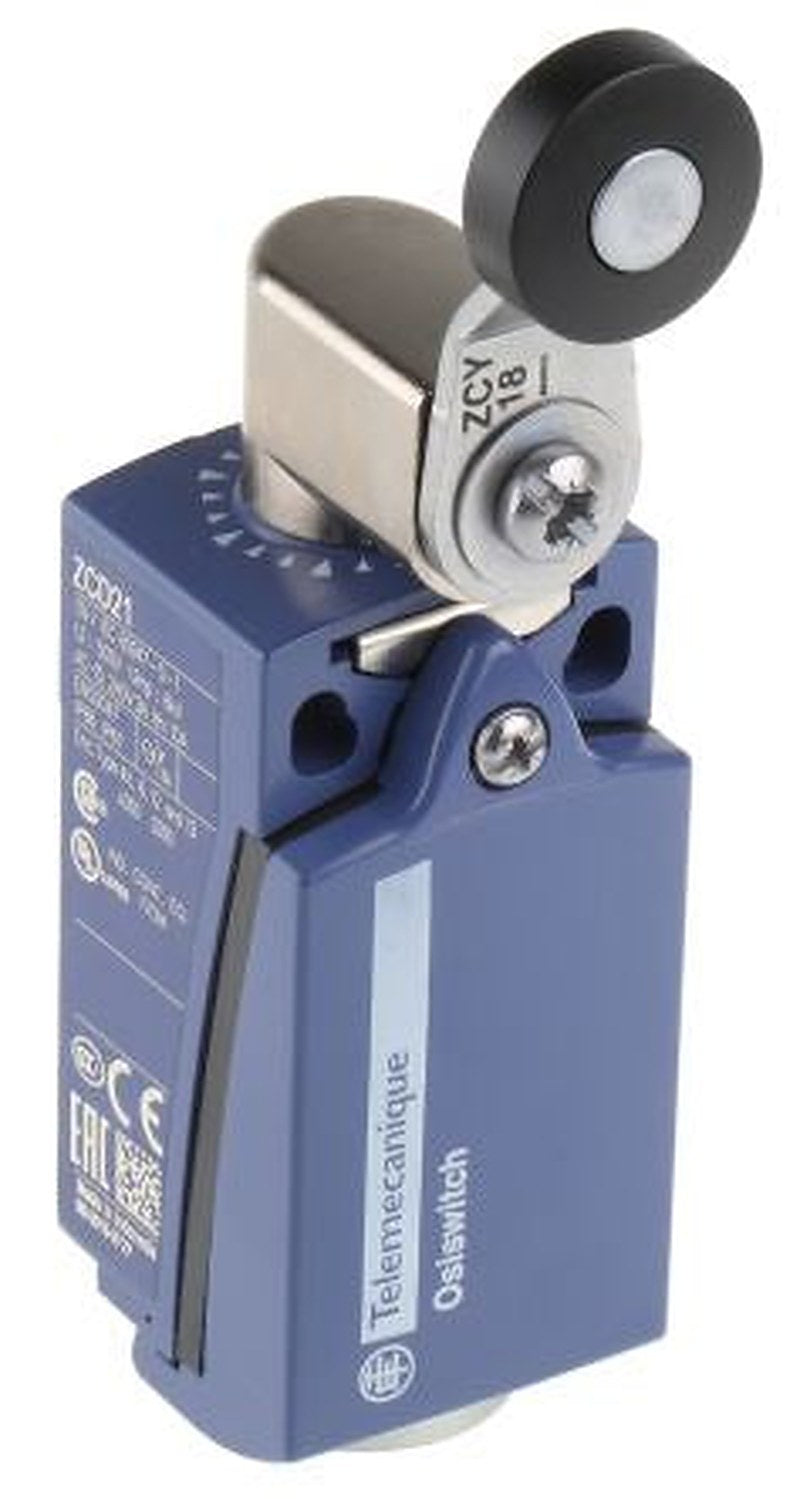 Telemecanique Sensors XCKD Series Roller Lever Limit Switch, 1 NO/1 NC, IP66, IP67, Zamak Housing, 240V ac, 3A