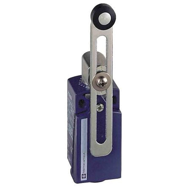 Telemecanique Sensors XCKD Series Roller Lever Limit Switch, DPST, IP66, IP67, Zinc Zamak Alloy Housing, 240V ac, 10A