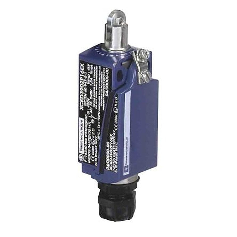 Telemecanique Sensors XCKD Series Roller Plunger Limit Switch, 1 NO/2 NC, IP66, IP67, Zinc Zamak Alloy Housing, 240V ac,