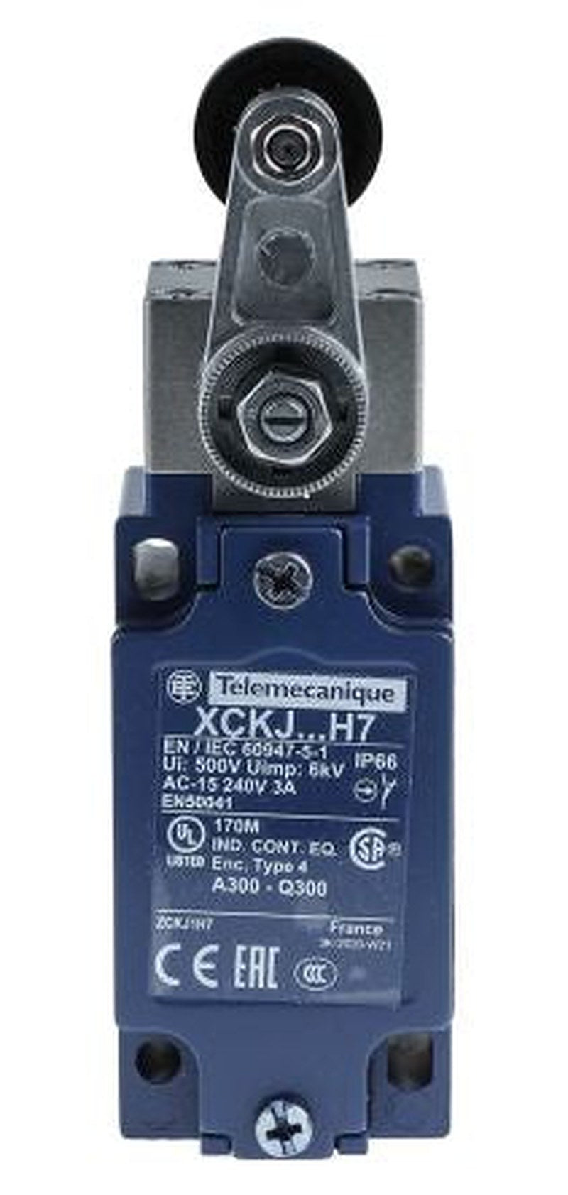 Telemecanique Sensors OsiSense XC Series Roller Lever Limit Switch, 1 NO/1 NC, IP66, Zinc Zamak Alloy Housing, 240V ac,