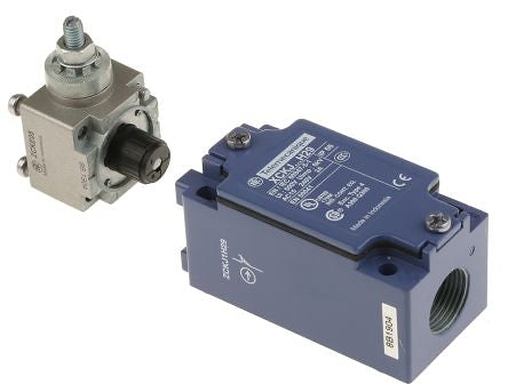 Telemecanique Sensors XCKJ Series Roller Lever Limit Switch, 1 NO/1 NC, IP66, Zamak Housing, 240V ac