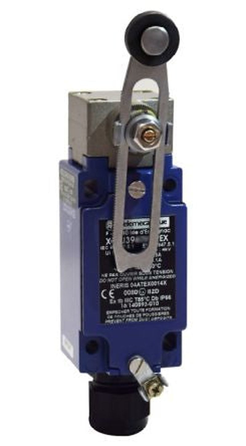 Telemecanique Sensors OsiSense ATEX D Series Roller Lever Limit Switch, 1 NO/2 NC, IP66, Zinc Zamak Alloy Housing, 240V