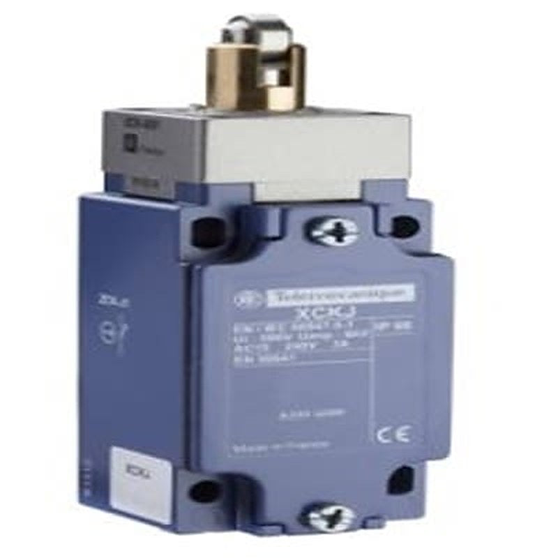Telemecanique Sensors XCKJ Series steel roller plunger reinforced Limit Switch, 1 NO/1 NC, IP66, Zinc Zamak Alloy
