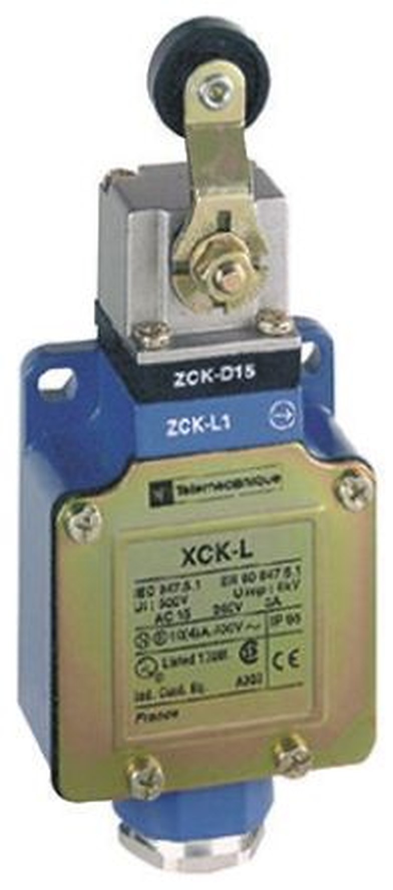 Telemecanique Sensors OsiSense XC Series Roller Plunger Limit Switch, 1 NO/1 NC, IP66, Zinc Alloy Housing, 240V ac, 3A