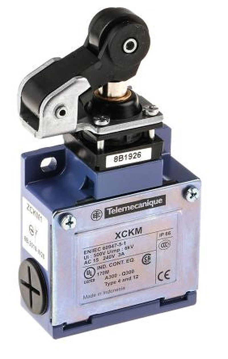 Telemecanique Sensors OsiSense XC Series Roller Plunger Limit Switch, 1 NO/1 NC, IP66, Zinc Alloy Housing, 240V ac, 3A