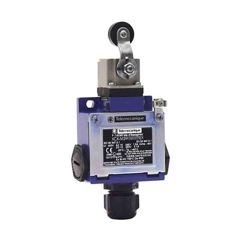 Telemecanique Sensors OsiSense ATEX D Series Roller Lever Limit Switch, 1 NO/2 NC, IP66, Zinc Alloy Housing, 240V ac,