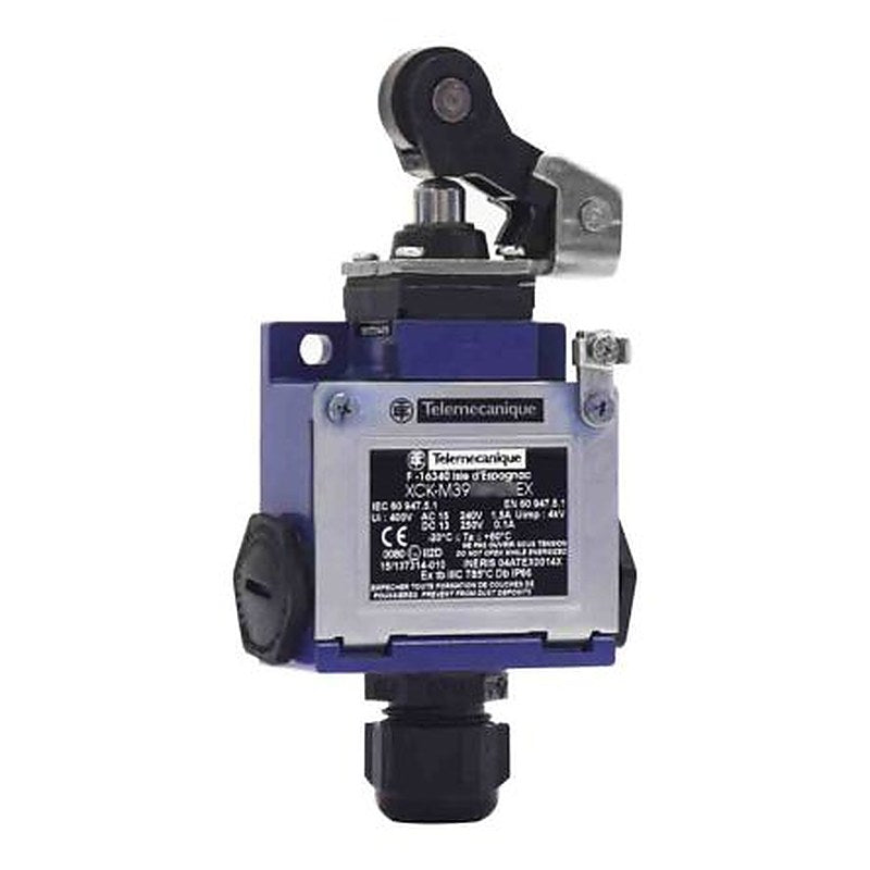 Telemecanique Sensors OsiSense ATEX D Series Roller Plunger Limit Switch, 1 NO/2 NC, IP66, Zinc Alloy Housing, 240V ac,