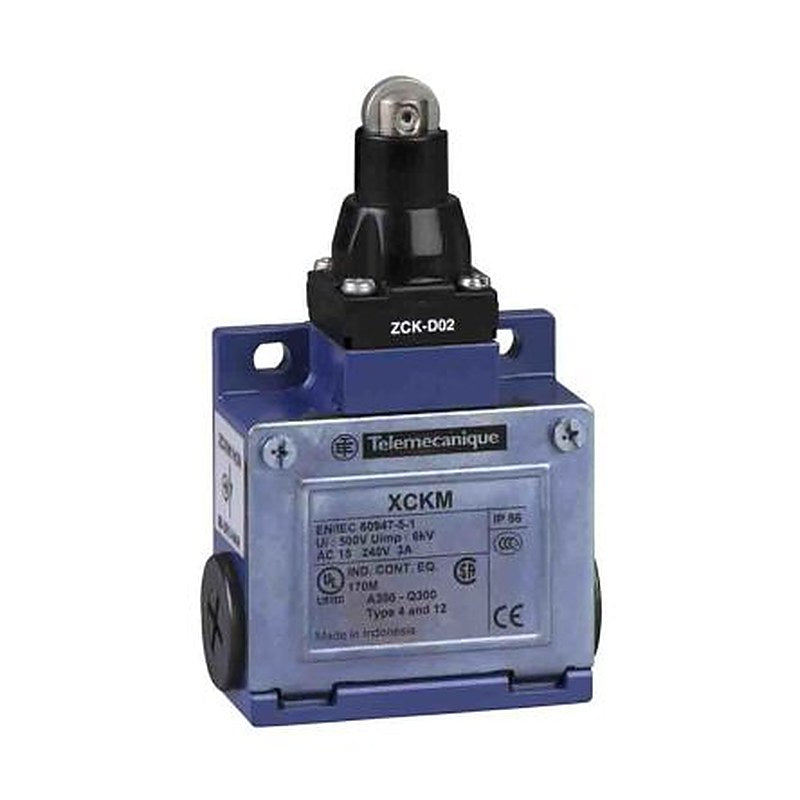 Telemecanique Sensors OsiSense XC Series Roller Plunger Limit Switch, 1 NO/1 NC, IP66, Zinc Zamak Alloy Housing, 240V