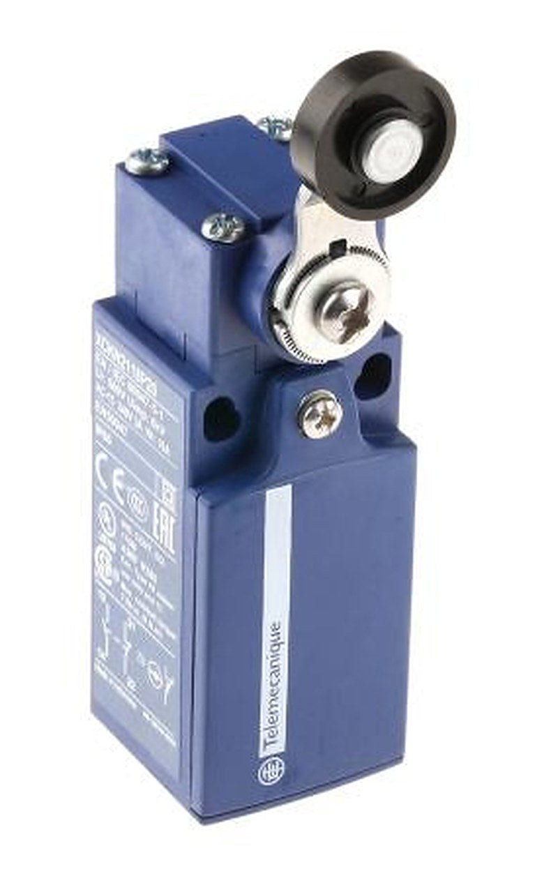 Telemecanique Sensors XCKN Series Roller Lever Limit Switch, 1 NO/1 NC, IP65, Plastic Housing, 240V ac, 10A