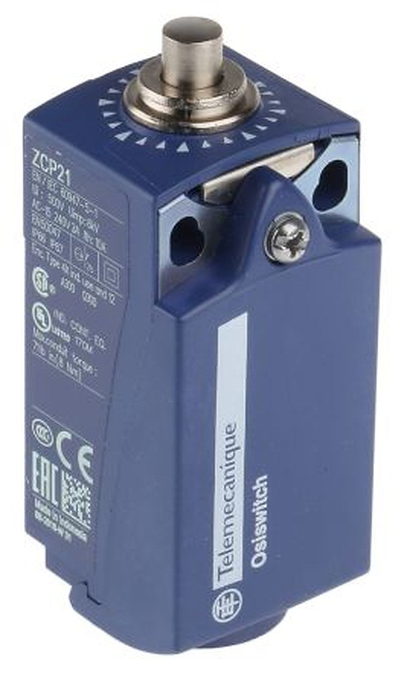 Telemecanique Sensors XCKP Series Plunger Limit Switch, 1 NO/1 NC, IP67, IP66, Plastic Housing, 240V ac, 3A