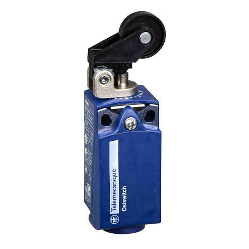 Telemecanique Sensors XCKP Series Roller Plunger Limit Switch, 1 NO/1 NC, IP66, IP67, Plastic Housing, 240V ac, 10A