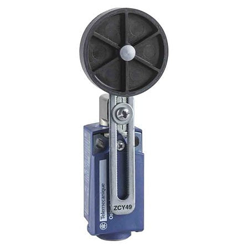 Telemecanique Sensors XCKP Series Roller Lever Limit Switch, DPST, IP66, IP67, Plastic Housing, 240V ac, 10A