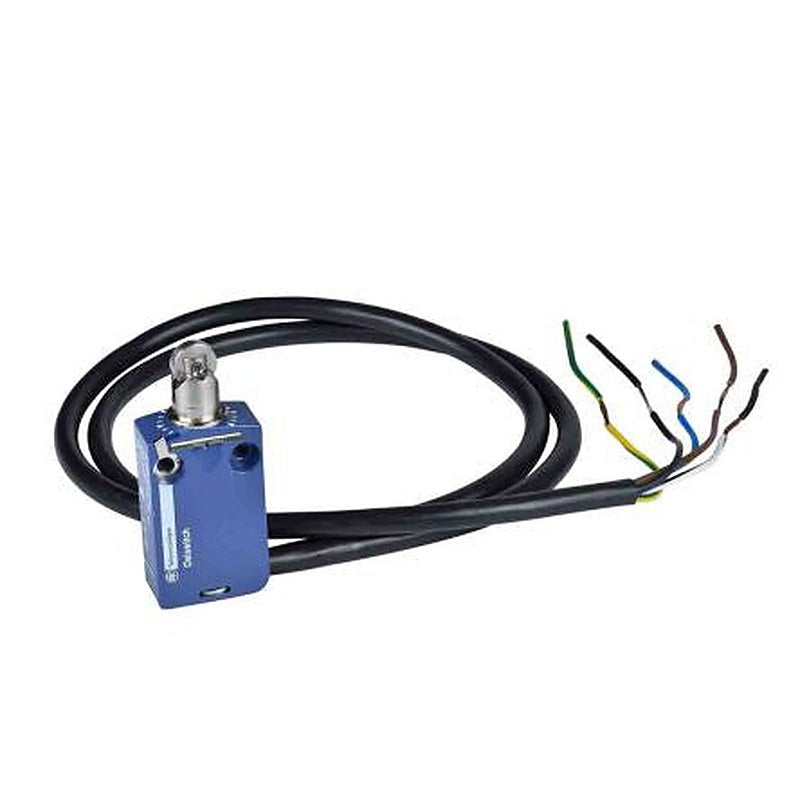 Telemecanique Sensors XCMD Series Roller Plunger Limit Switch, 1 NO/1 NC, IP68, IP67, IP66, Zinc Zamak Alloy Housing,