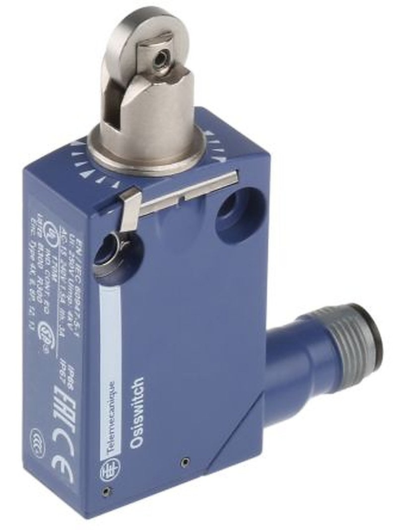 Telemecanique Sensors OsiSense XC Series Roller Plunger Limit Switch, 1 NO/1 NC, IP66, IP67, IP68, Zinc Alloy Housing,