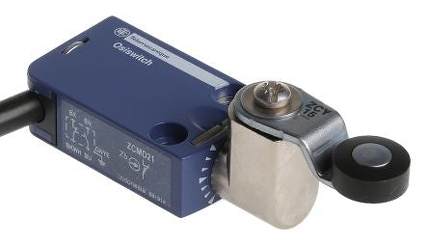 Telemecanique Sensors XCMD Series Roller Lever Limit Switch, 1 NO/1 NC, IP66, IP67, IP68, Zamak Housing, 240V ac, 1.5A