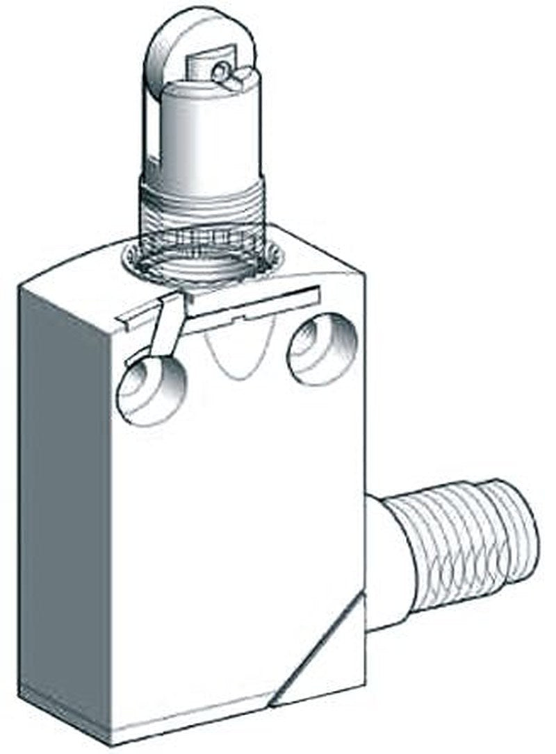 Telemecanique Sensors OsiSense XC Series Roller Plunger Limit Switch, 1 CO, IP66, IP67, IP68, Zinc Zamak Alloy Housing,