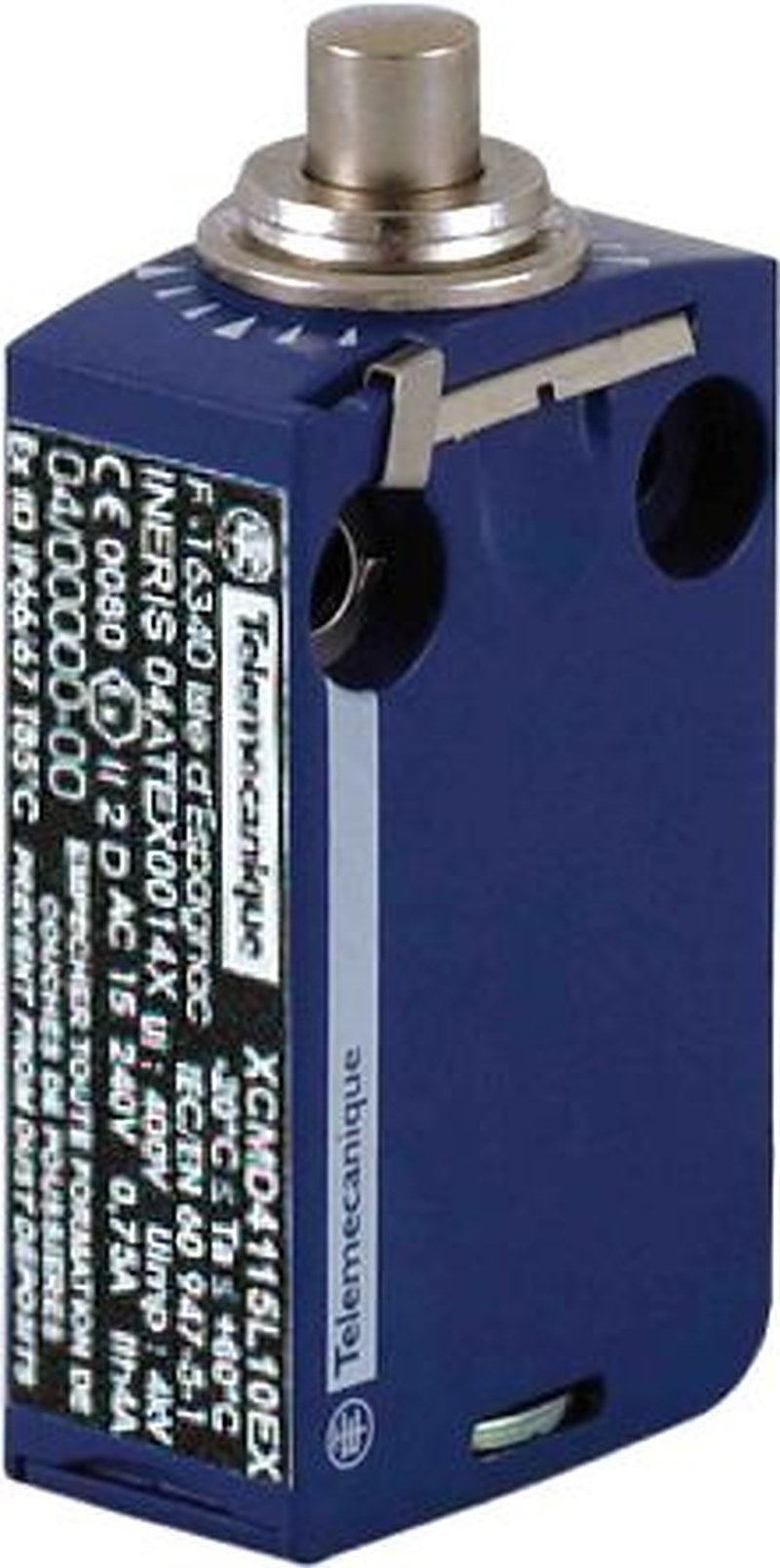Telemecanique Sensors OsiSense ATEX D Series Plunger Limit Switch, 2 NO/2 NC, IP66, IP67, Zinc Alloy Housing, 0.75A