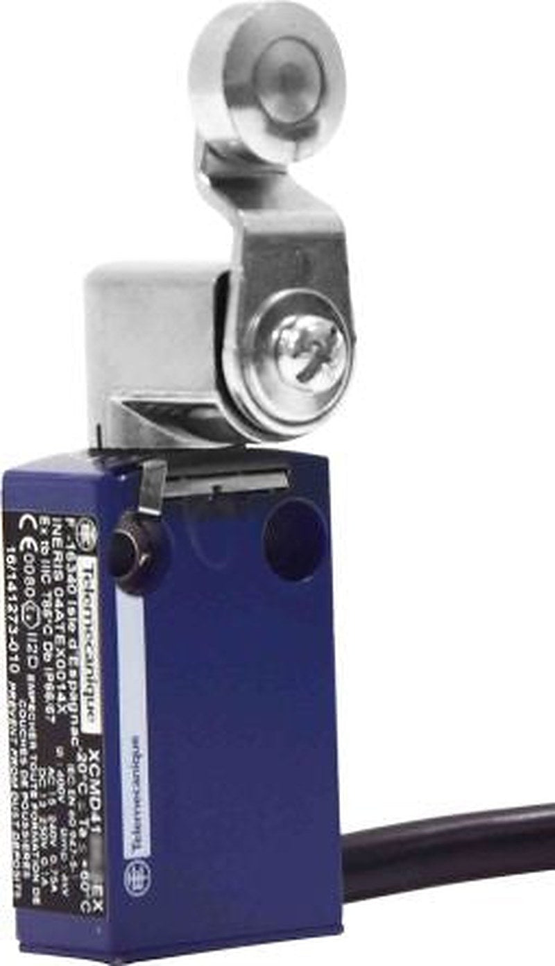 Telemecanique Sensors OsiSense ATEX D Series Roller Lever Limit Switch, 1 NO/1 NC, IP66, IP67, Zinc Alloy Housing, 240V