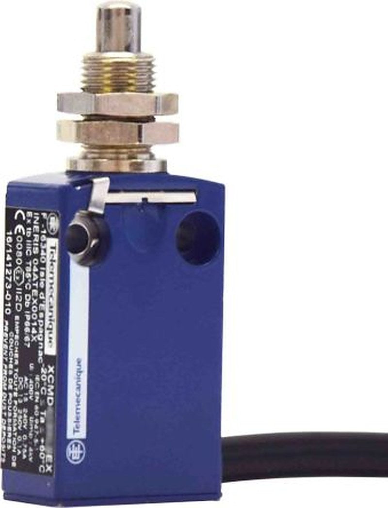 Telemecanique Sensors OsiSense ATEX D Series Plunger Limit Switch, 1 NO/1 NC, IP67, IP66, Zinc Alloy Housing, 240V ac,