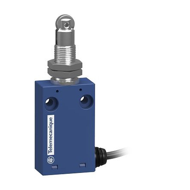 Telemecanique Sensors XCMH Series Roller Plunger Limit Switch, 1 NO/1 NC, IP67, IP66, Plastic Housing, 240V ac, 0.75A