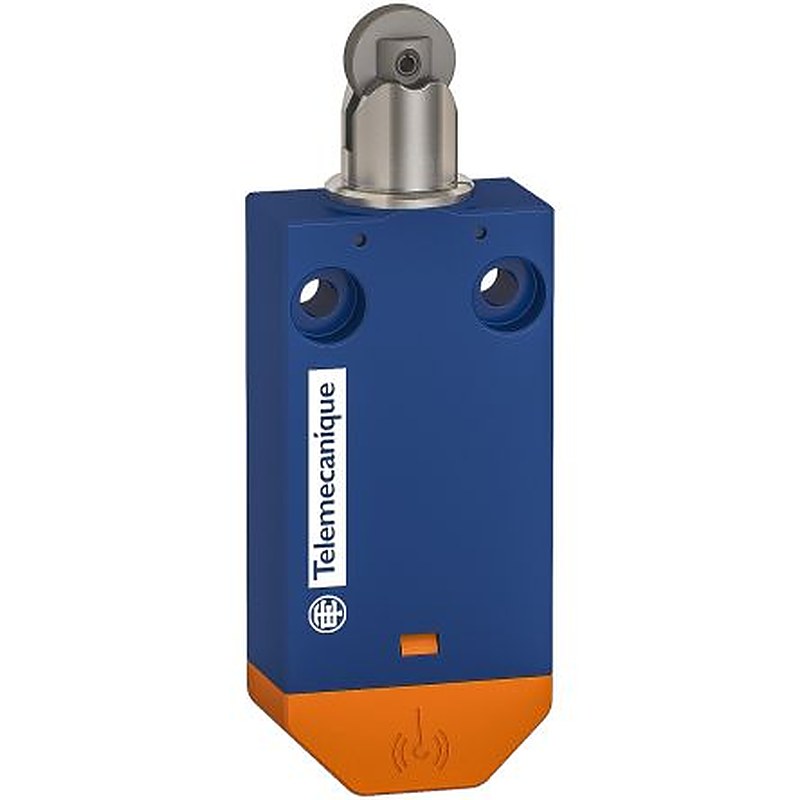 Telemecanique Sensors XCMW Series Roller Plunger Limit Switch, 1 NO/1 NC, IP65, Plastic Housing, 240V ac, 6A