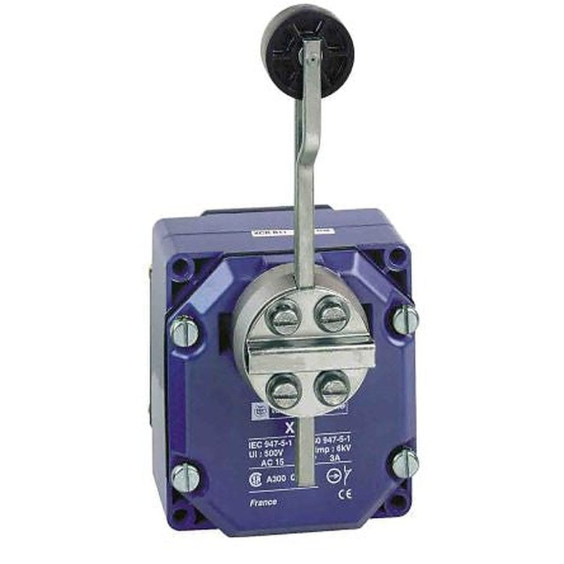 Telemecanique Sensors XCR Series Roller Lever Limit Switch, 2 NO/2 NC, IP54, Zinc Alloy Housing, 240V ac, 3A