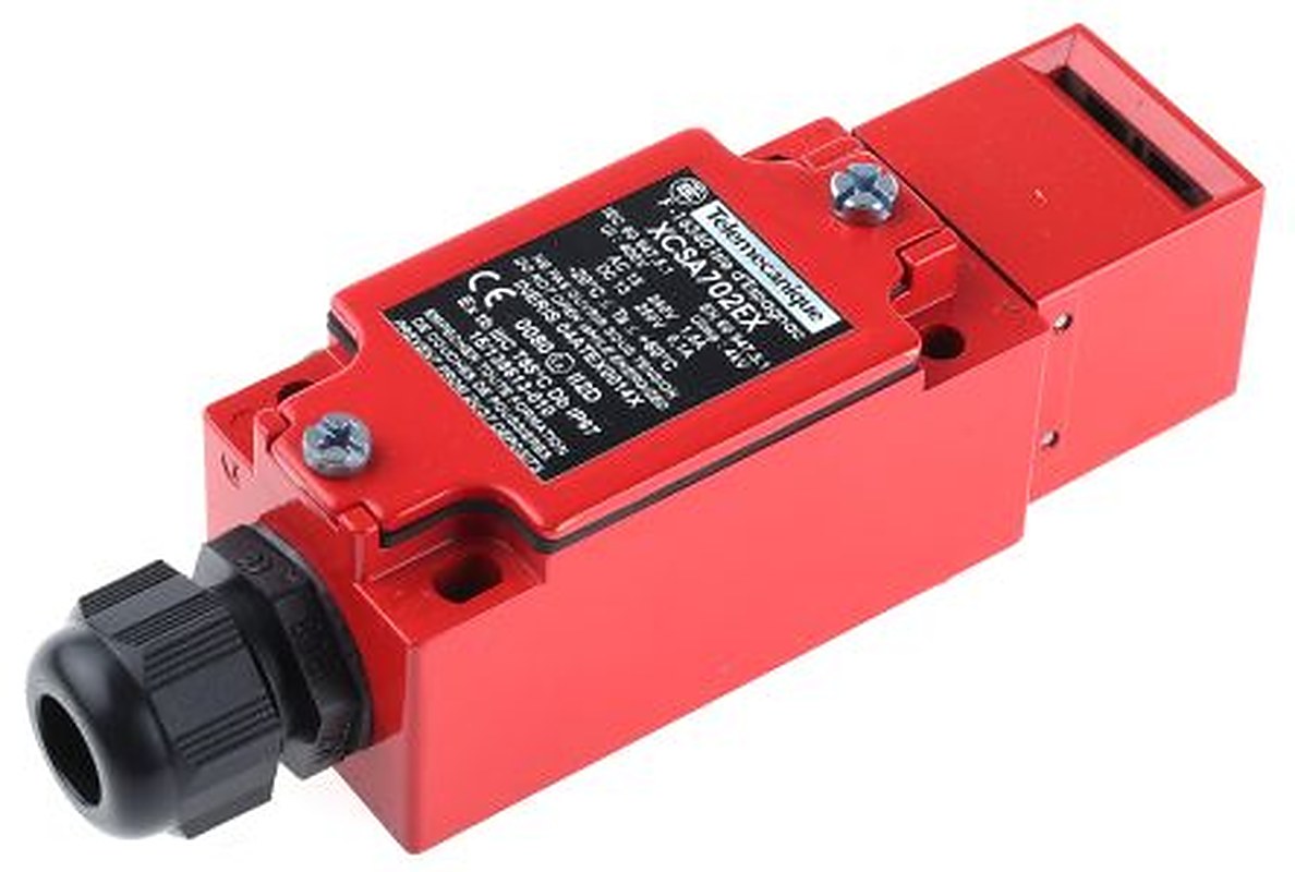 Telemecanique Sensors ATEX XCSA Safety Interlock Switch, Keyed Actuator Included, Zinc Alloy, Keyed
