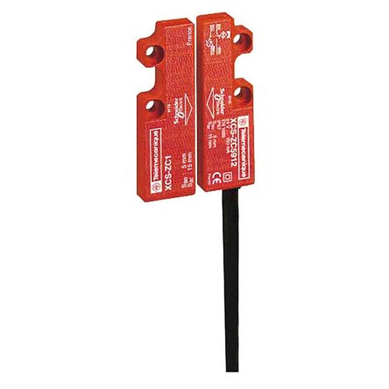 Telemecanique Sensors XCS-DMC Series Magnetic Non-Contact Safety Switch, Thermoplastic Housing, 100V dc, 2 NC, 10 m
