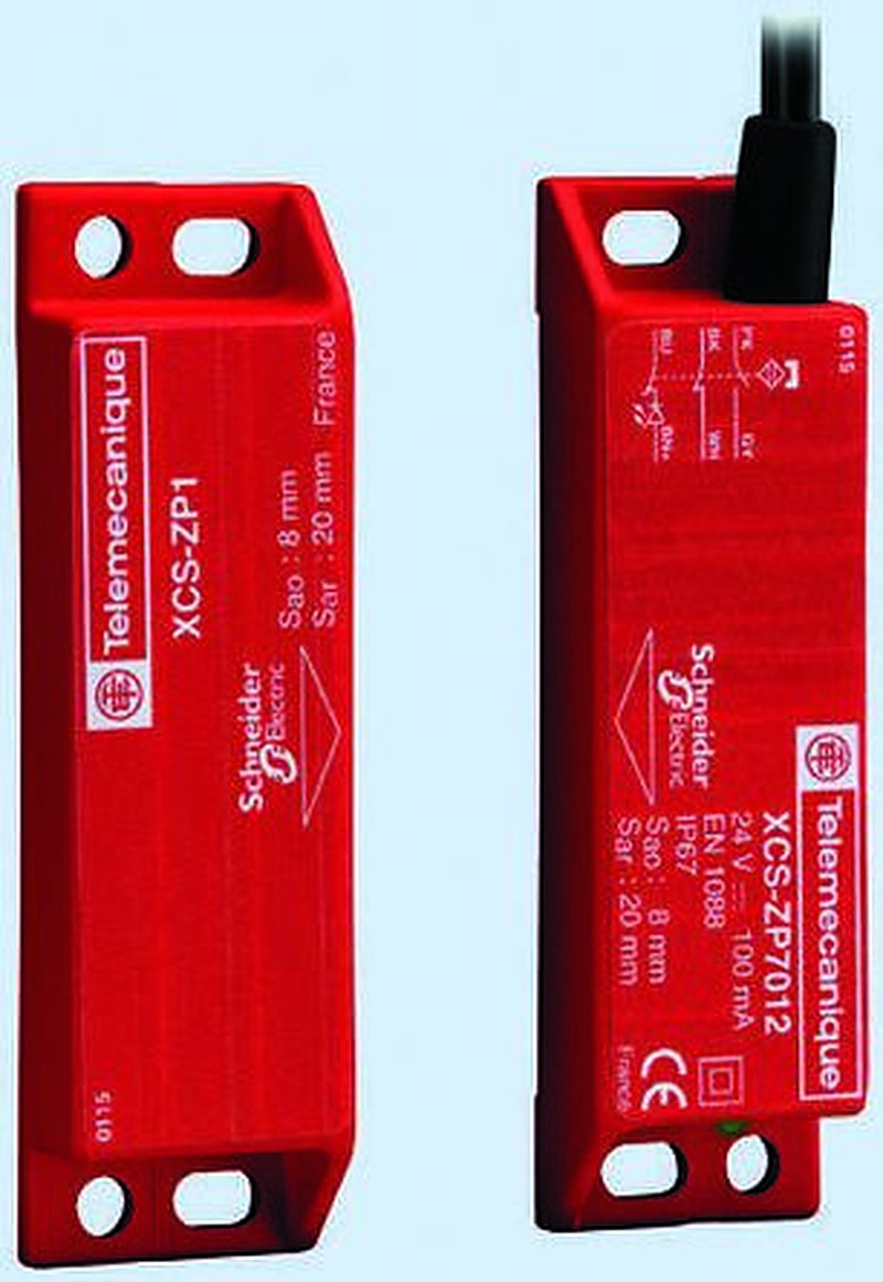 Telemecanique Sensors XCS-DMP Series Magnetic Non-Contact Safety Switch, Plastic Housing, 100V dc, NC, M12